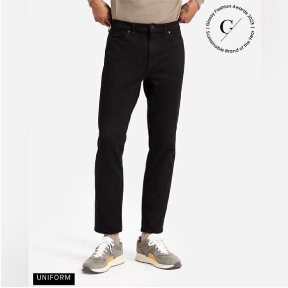NWT Everlane The Relaxed 4-Way Stretch Organic
Jean | Uniform Black Size 33 X 32 - Picture 1 of 15